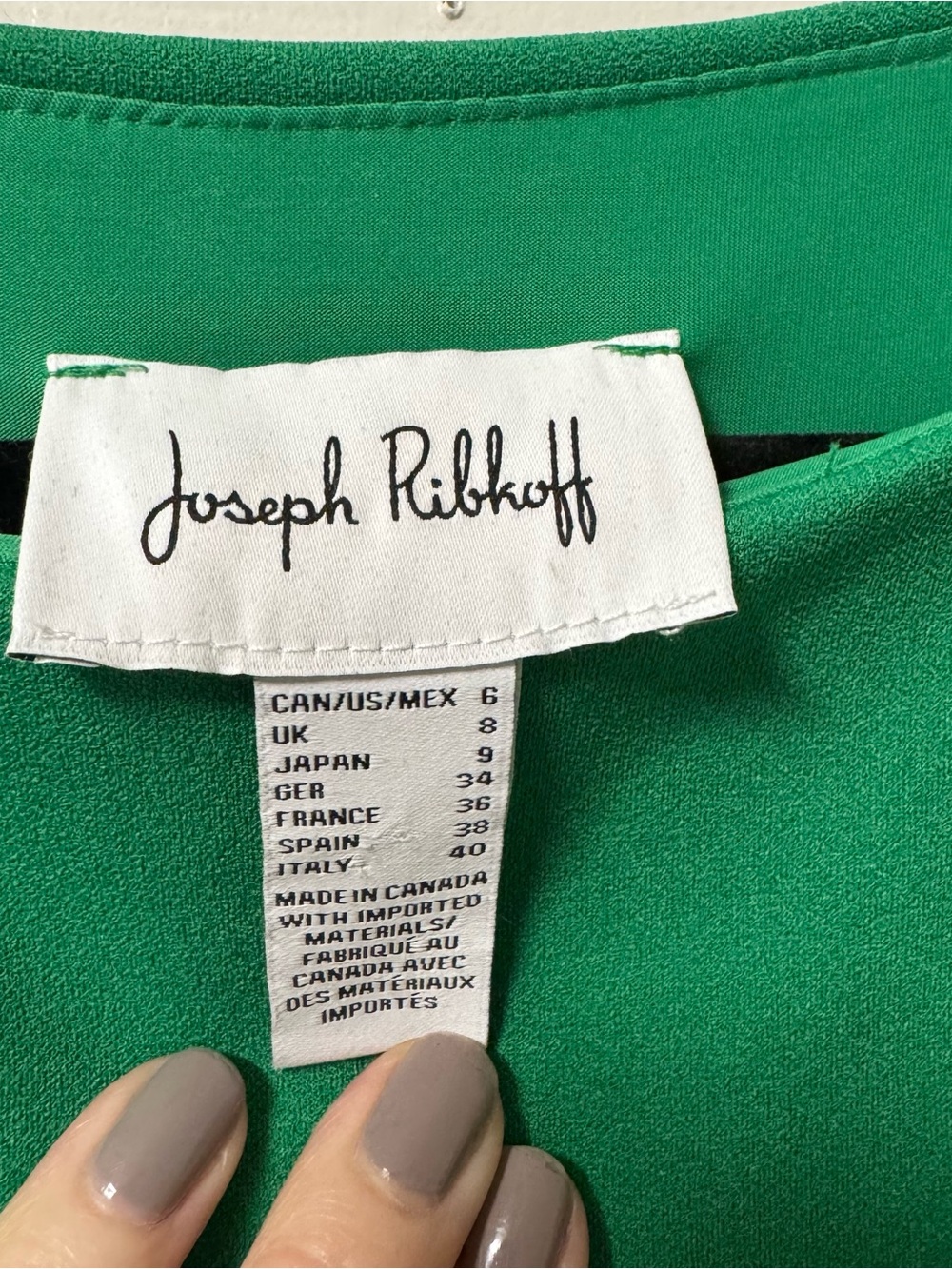 Joseph Ribkoff Emerald Green Dress with Tie Detail - Picture 10 of 11
